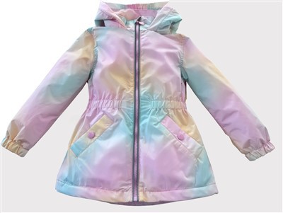 Chaqueta cortavientos para niñas con capucha AOP Fabricante